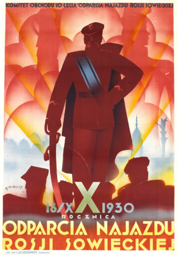 Plakat „X rocznica odparcia najazdu Rosji Sowieckiej”, 1930 r.